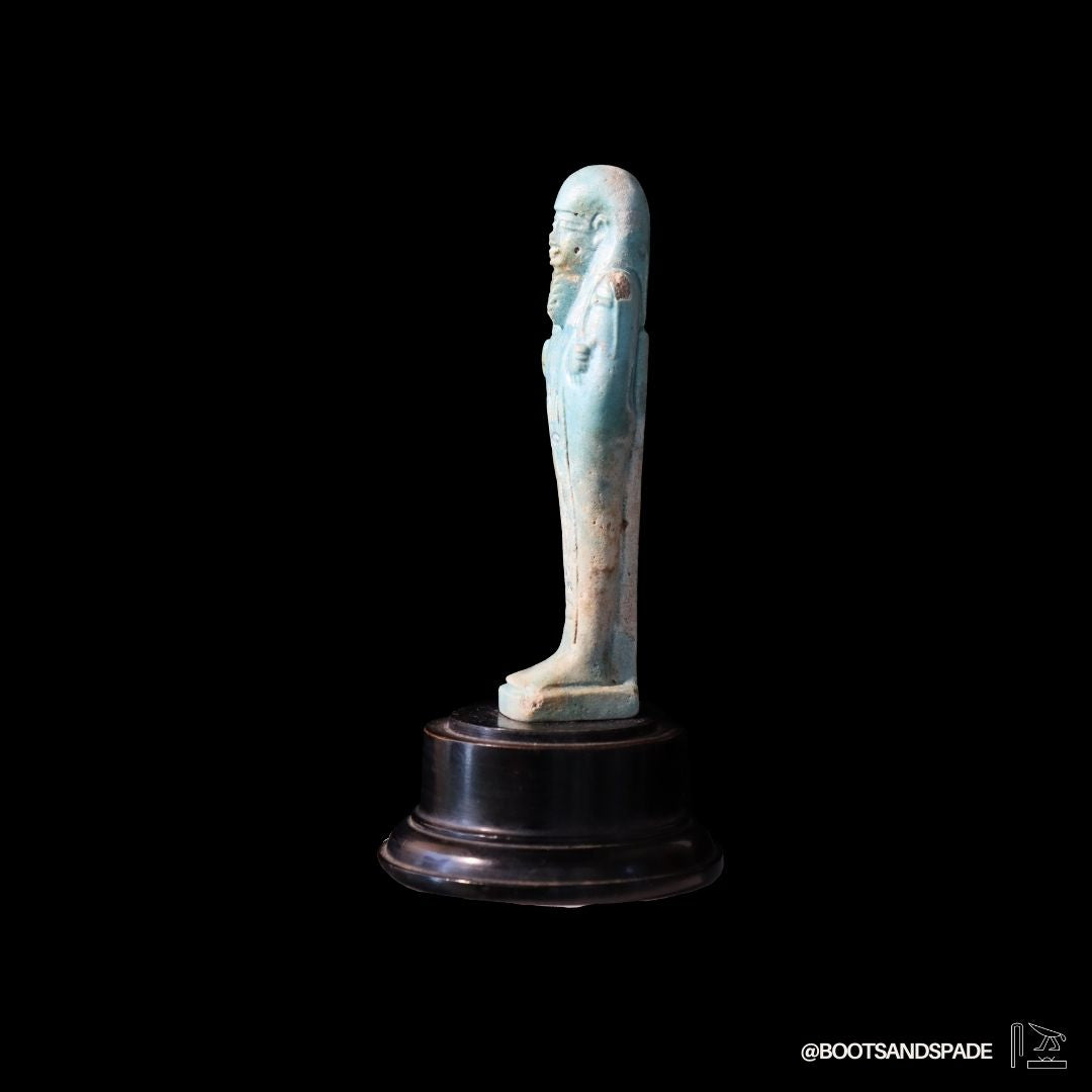 Egyptian Faience Ushabti for Royal Isetemkheb