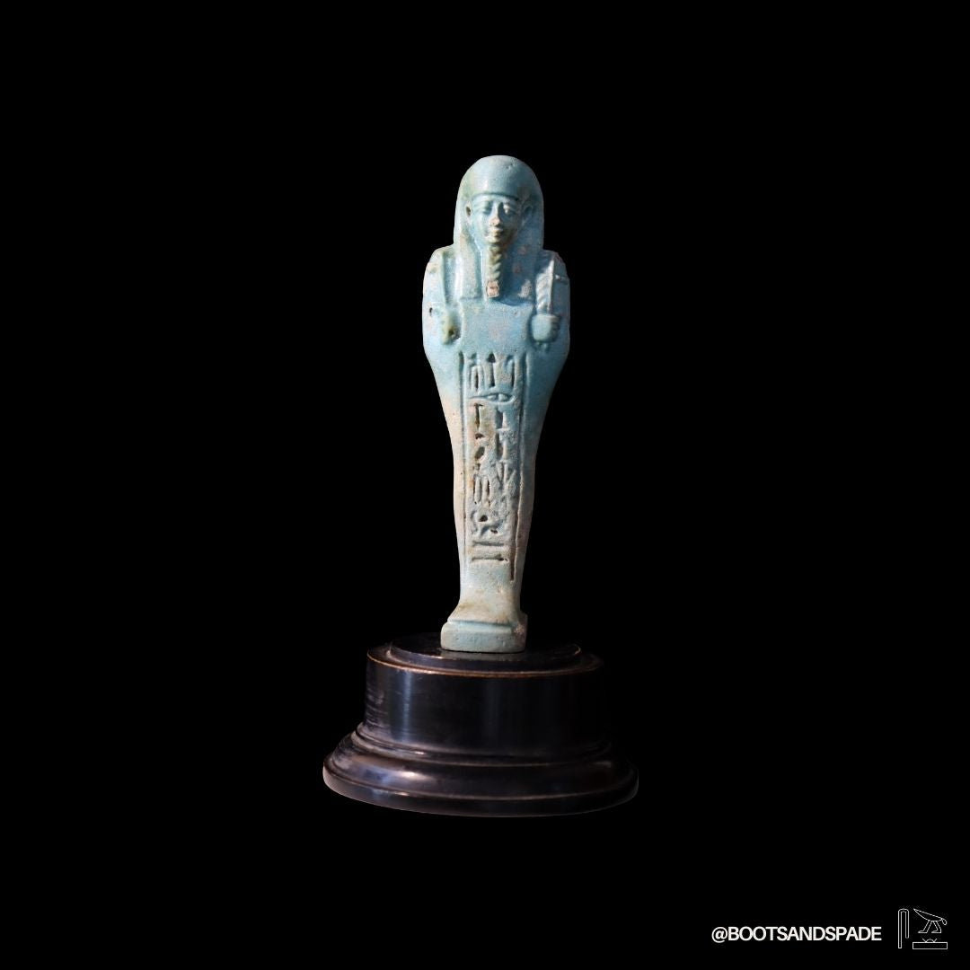 Egyptian Faience Ushabti for Royal Isetemkheb