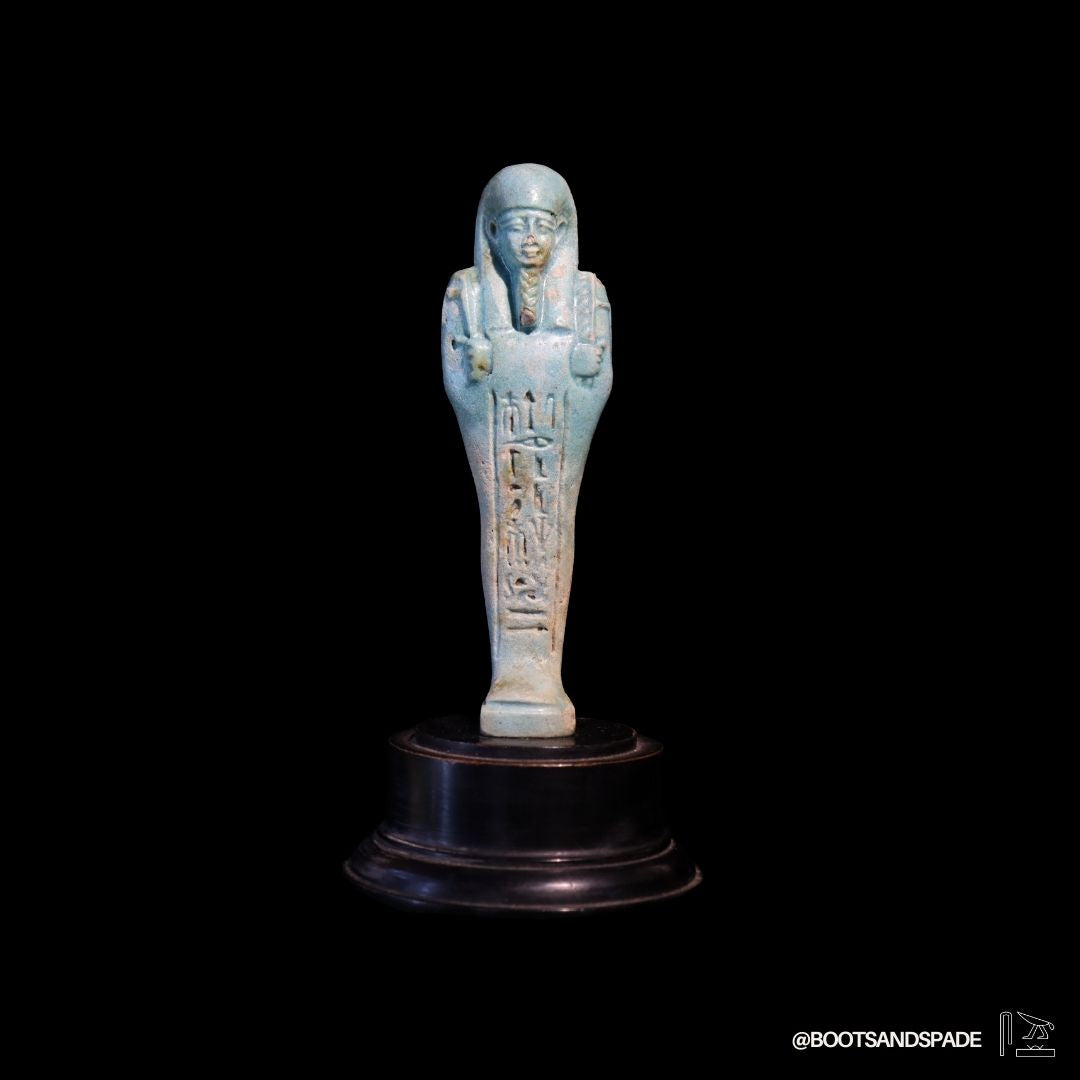 Egyptian Faience Ushabti for Royal Isetemkheb
