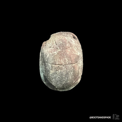 ex Bodo Bless Egyptian Blue Paste Glass Heart Scarab