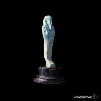Egyptian Faience Ushabti for Royal Isetemkheb